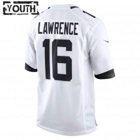 Lasten Jacksonville Jaguars NFL Pelipaita Trevor Lawrence 16 Nike Valkoinen 2021 NFL Draft